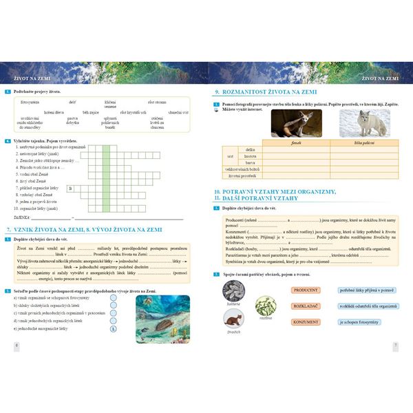 Přírodopis 6 - Úvod do přírodopisu - pracovní sešit, Čtení s porozuměním