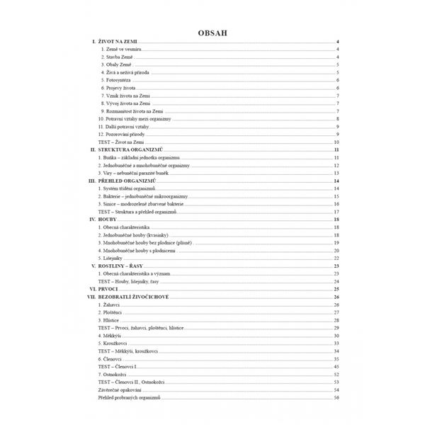 Přírodopis 6 - Úvod do přírodopisu - pracovní sešit, Čtení s porozuměním