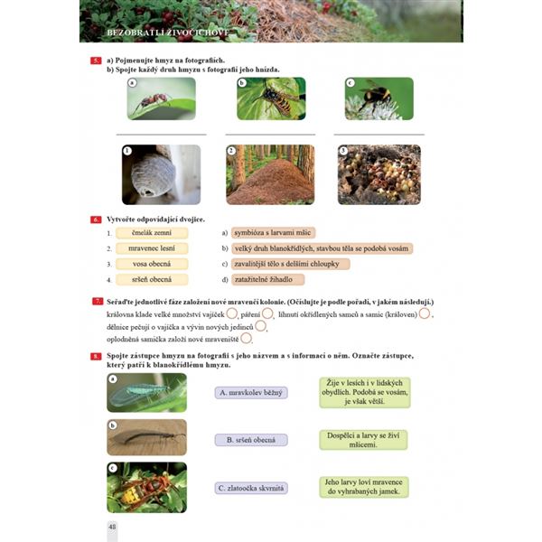 Přírodopis 6 - Úvod do přírodopisu - pracovní sešit, Čtení s porozuměním