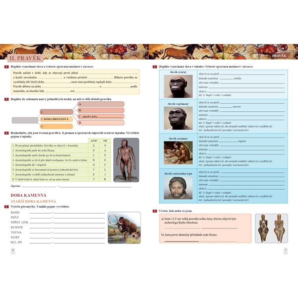 Dějepis 6 - Pravěk, starověk - Pracovní sešit, Čtení s porozuměním
