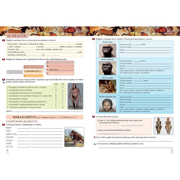 Dějepis 6 - Pravěk, starověk - Pracovní sešit, Čtení s porozuměním
