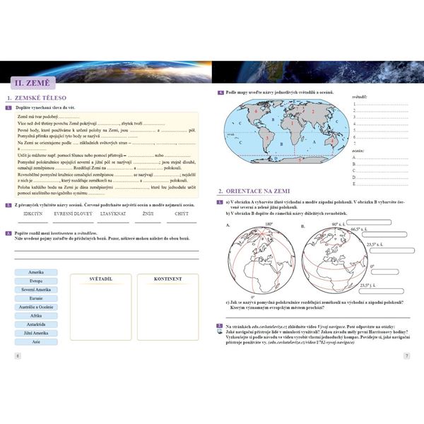 Zeměpis 6 - Planeta Země - pracovní sešit, Čtení s porozuměním