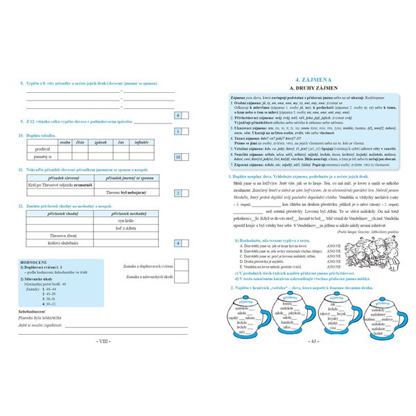 Procvičujeme češtinu v 6. ročníku - pracovní sešit, Čtení s porozuměním