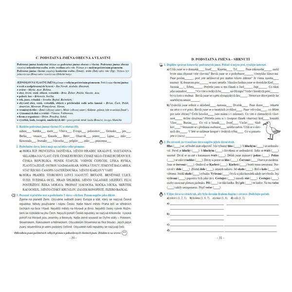 Procvičujeme češtinu v 6. ročníku - pracovní sešit, Čtení s porozuměním