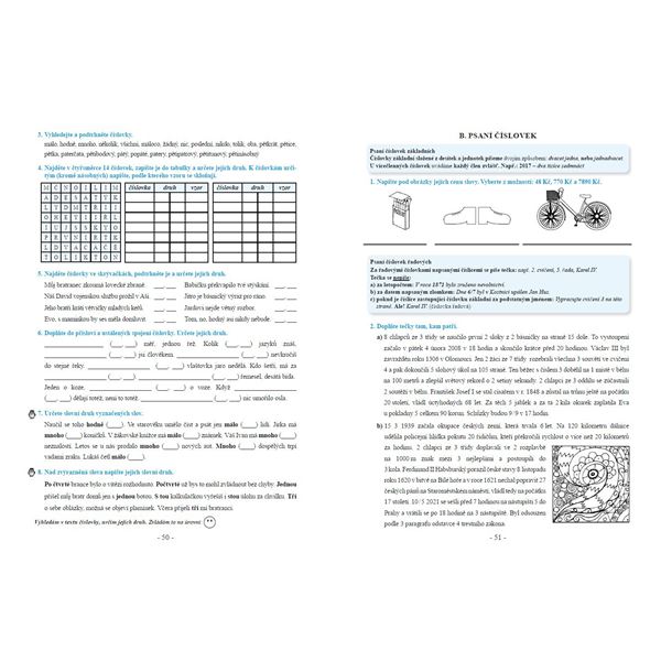 Procvičujeme češtinu v 6. ročníku - pracovní sešit, Čtení s porozuměním
