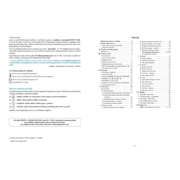 Procvičujeme češtinu v 6. ročníku - pracovní sešit, Čtení s porozuměním