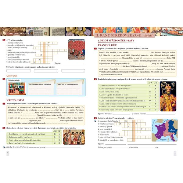 Dějepis 7 - pracovní sešit, Čtení s porozuměním