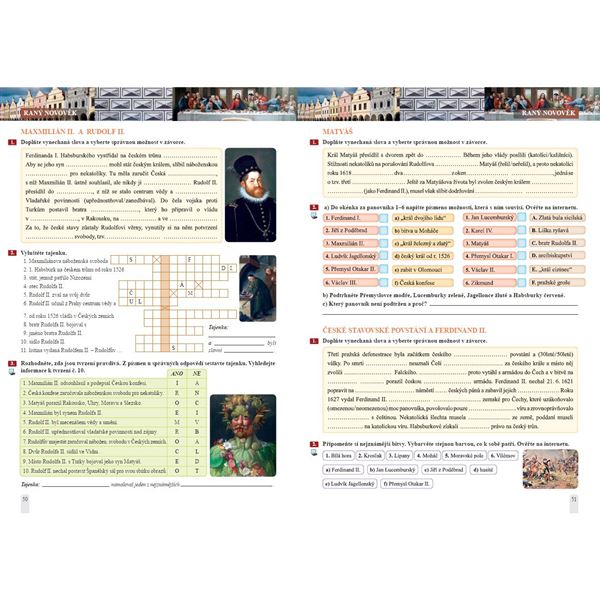 Dějepis 7 - pracovní sešit, Čtení s porozuměním