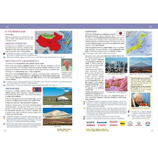 Zeměpis 7 -  Antarktida, Afrika, Amerika, Asie, Austrálie, Oceánie, světový oceán, Čtení s porozuměním - učebnice