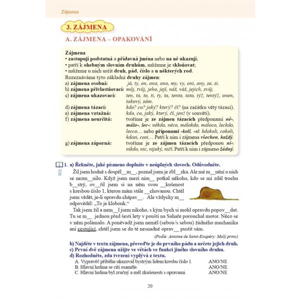 Český jazyk 7 – učebnice, Čtení s porozuměním