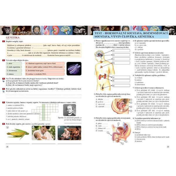 Přírodopis 8 - Savci a člověk - pracovní sešit, Čtení s porozuměním