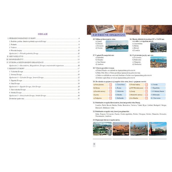 Zeměpis 8 - 1. díl Evropa - pracovní sešit, Čtení s porozuměním