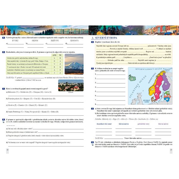 Zeměpis 8 - 1. díl Evropa - pracovní sešit, Čtení s porozuměním