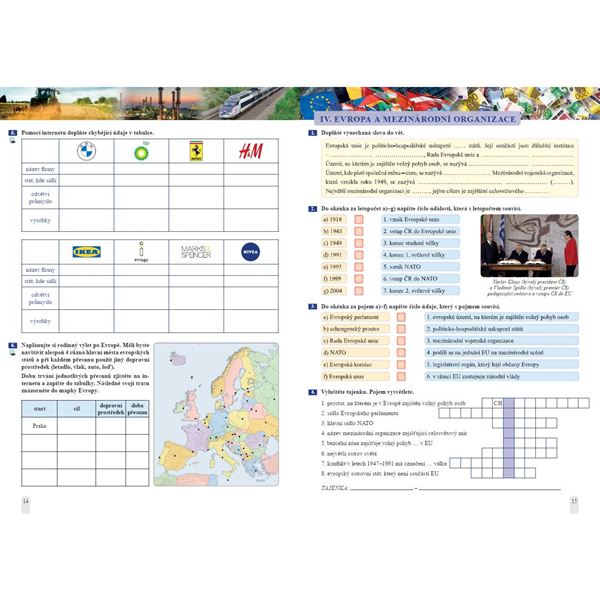 Zeměpis 8 - 1. díl Evropa - pracovní sešit, Čtení s porozuměním