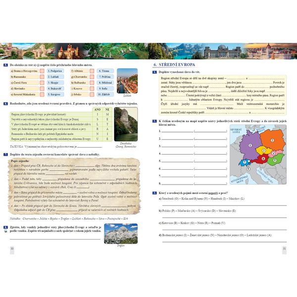 Zeměpis 8 - 1. díl Evropa - pracovní sešit, Čtení s porozuměním