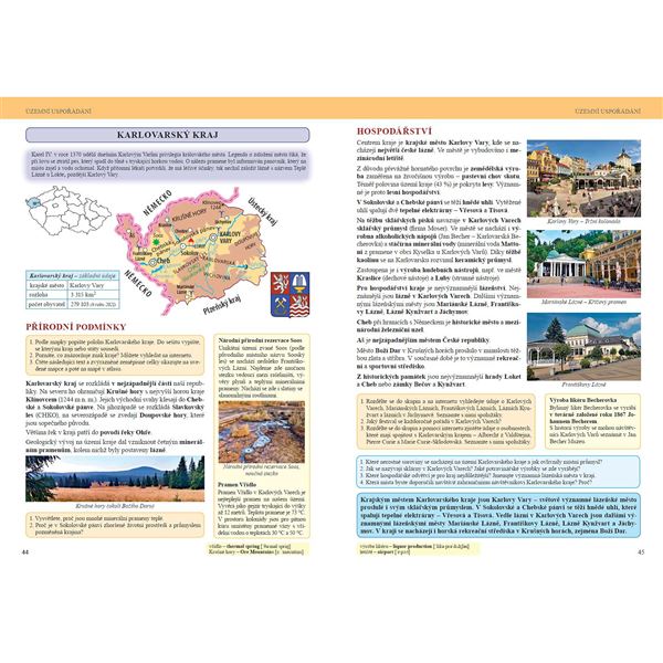 Zeměpis 8, 2. díl - Česká republika, Čtení s porozuměním - učebnice