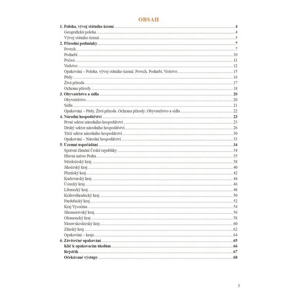 Zeměpis 8, 2. díl - Česká republika, Čtení s porozuměním - učebnice