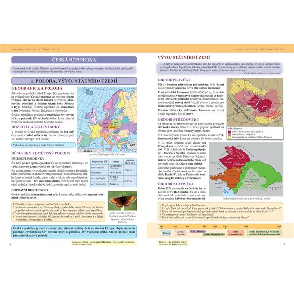 Zeměpis 8, 2. díl - Česká republika, Čtení s porozuměním - učebnice