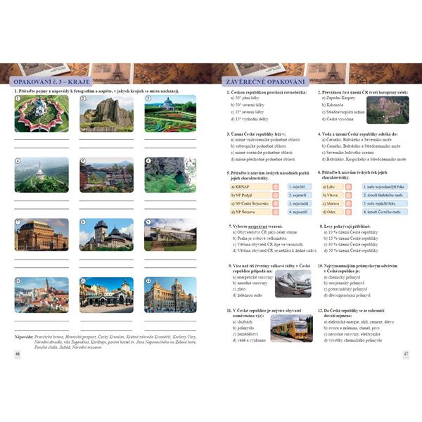 Zeměpis 8 - 2. díl ČR - pracovní sešit, Čtení s porozuměním