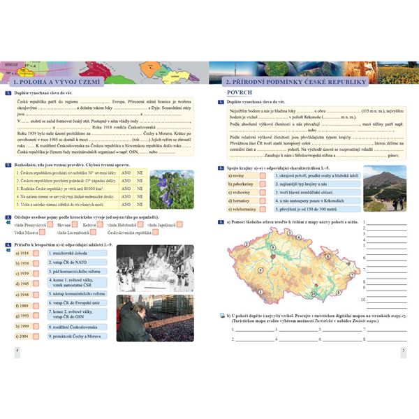 Zeměpis 8 - 2. díl ČR - pracovní sešit, Čtení s porozuměním