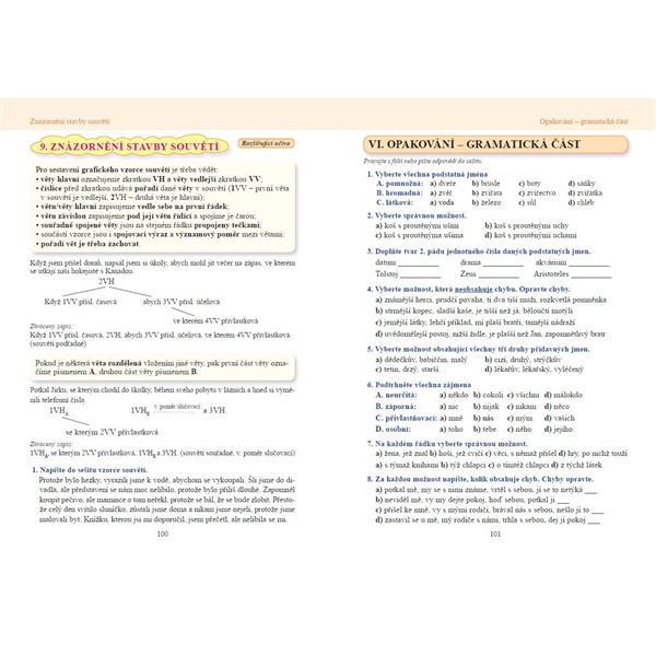 Český jazyk 8 – učebnice, Čtení s porozuměním