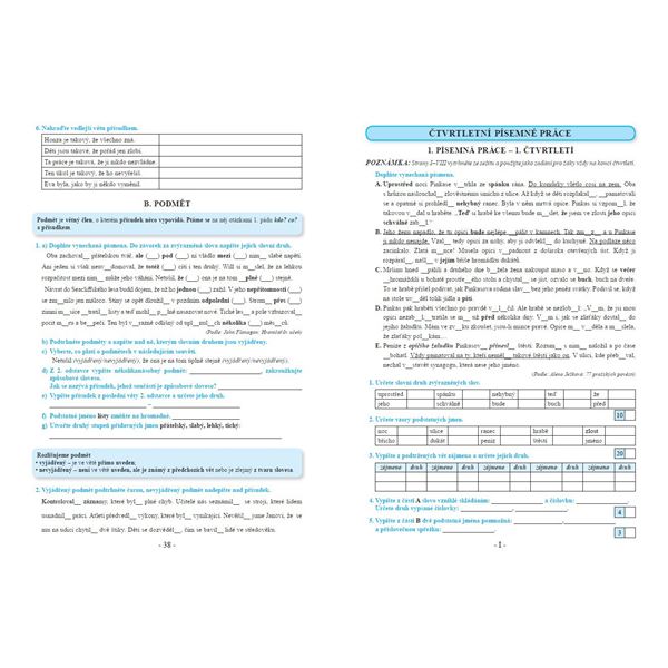Procvičujeme češtinu v 8. ročníku - pracovní sešit, Čtení s porozuměním