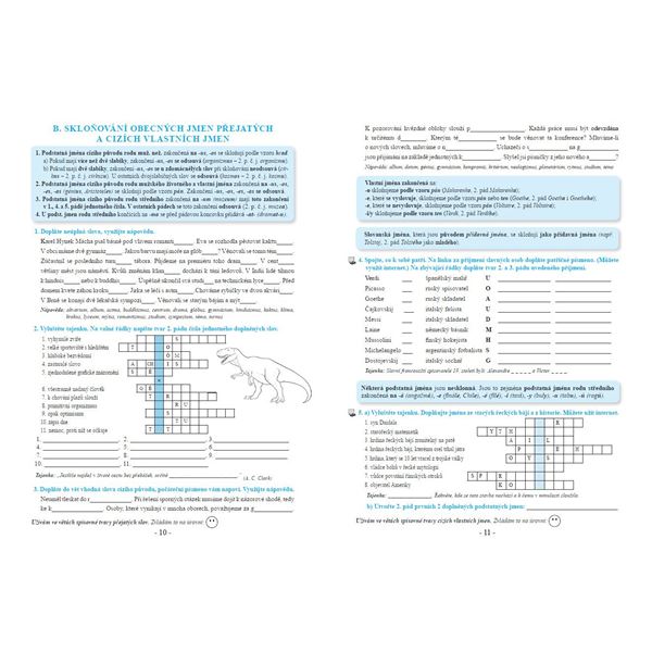 Procvičujeme češtinu v 8. ročníku - pracovní sešit, Čtení s porozuměním