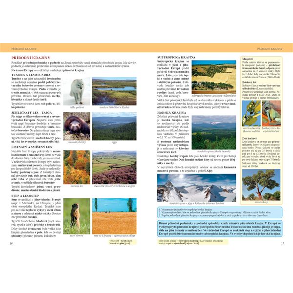 Zeměpis 8, 1. díl - Evropa, Čtení s porozuměním - učebnice