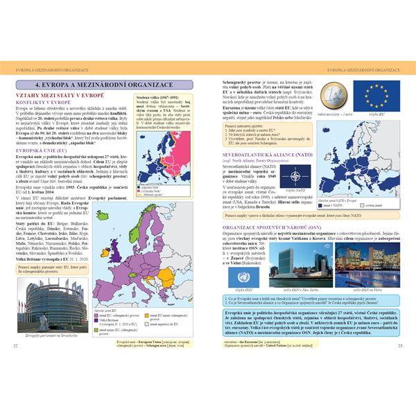 Zeměpis 8, 1. díl - Evropa, Čtení s porozuměním - učebnice