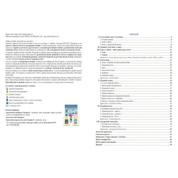 Chemie 8 - Úvod do obecné a anorganické chemie, Čtení s porozuměním - učebnice