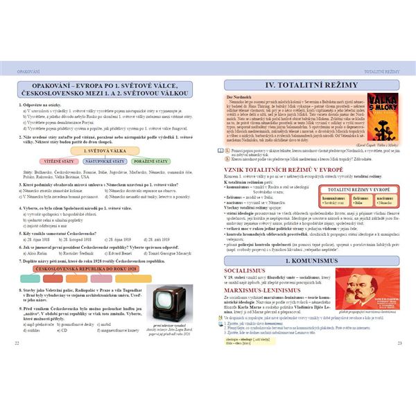 Dějepis 9 - Moderní Dějiny, Čtení s porozuměním - učebnice