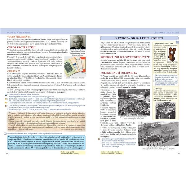 Dějepis 9 - Moderní Dějiny, Čtení s porozuměním - učebnice