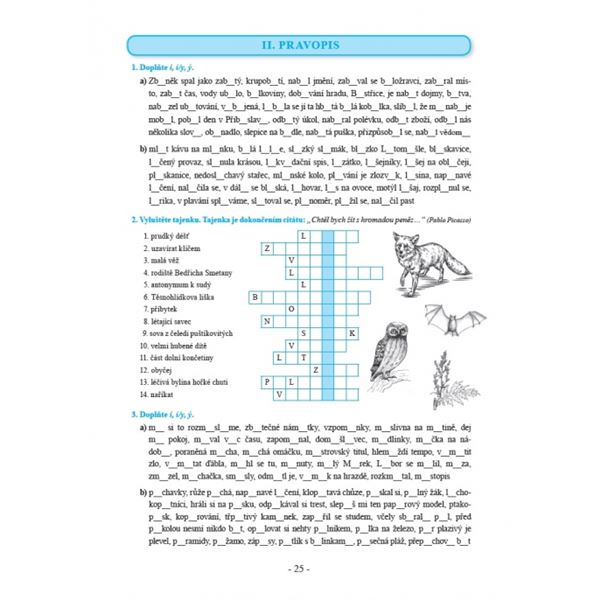 Procvičujeme češtinu v 9. ročníku - pracovní sešit, Čtení s porozuměním