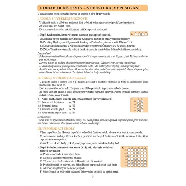 Český jazyk - příprava na příjmací zkoušky na SŠ