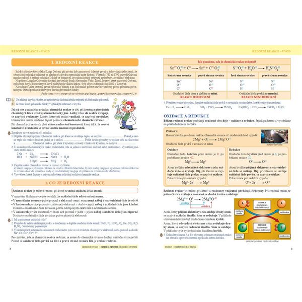 Chemie 9 - Úvod do organické chemie, biochemie a dalších chemických oborů, Čtení s porozuměním - učebnice