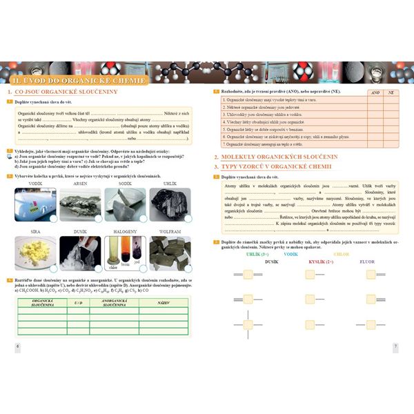 Chemie 9 - Úvod do organické chemie, biochemie a dalších chemických oborů, Čtení s porozuměním - Pracovní sešit