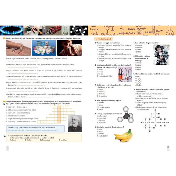 Chemie 9 - Úvod do organické chemie, biochemie a dalších chemických oborů, Čtení s porozuměním - Pracovní sešit