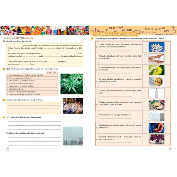 Chemie 9 - Úvod do organické chemie, biochemie a dalších chemických oborů, Čtení s porozuměním - Pracovní sešit