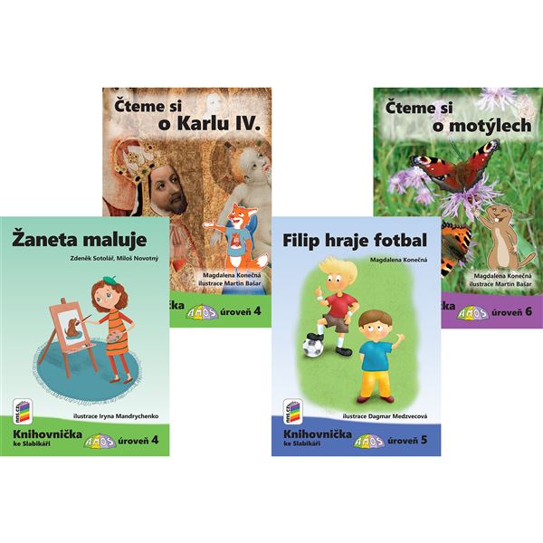 Knihovnička ke Slabikáři AMOS - sada 2