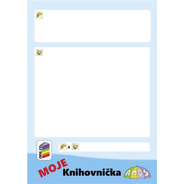 MOJE Knihovnička AMOS (modrá)