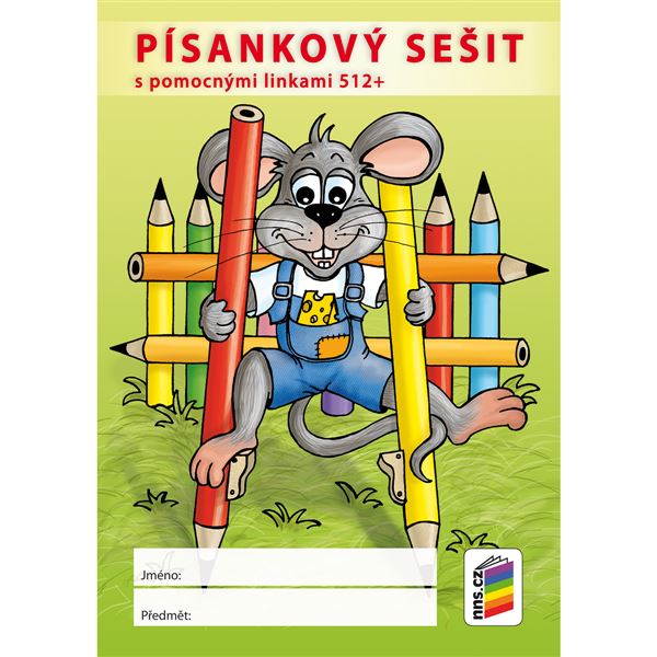 Písankový sešit s pomocnými linkami 512+