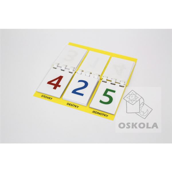 Knížečka počítadlo čísla 1-999