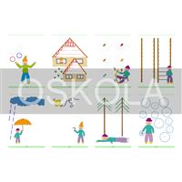 Grafomotorická cvičení - klauni