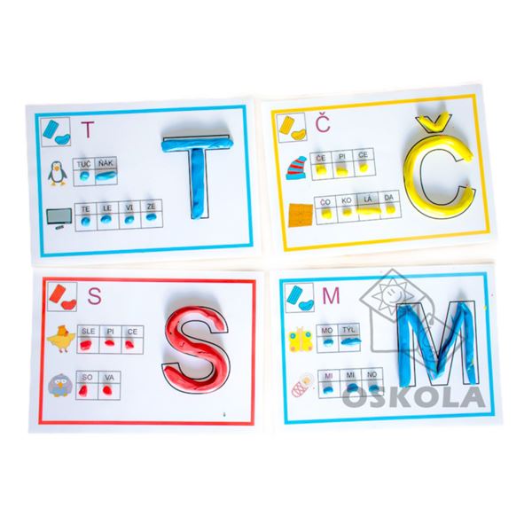 Písmena - předlohy k plastelíně