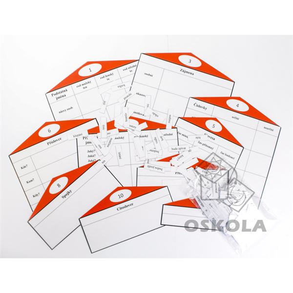 Domečky - slovní druhy