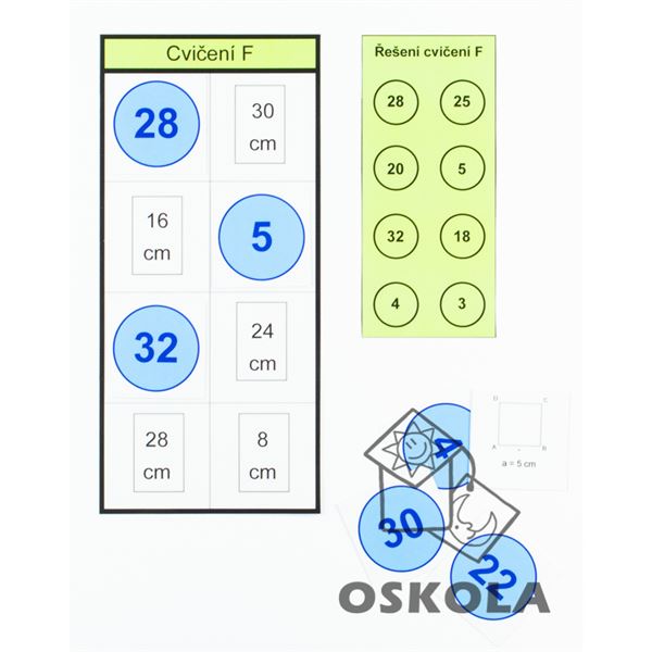 Obvod a obsah čtverce a obdélníku