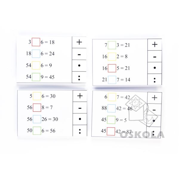 Doplň znaménka do 100