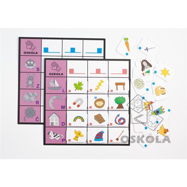 Pozice hlásky ve slově - Logopedické tabulky