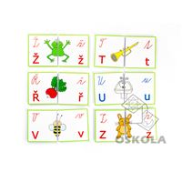 Montessori - Skládačka 4 podoby písmen
