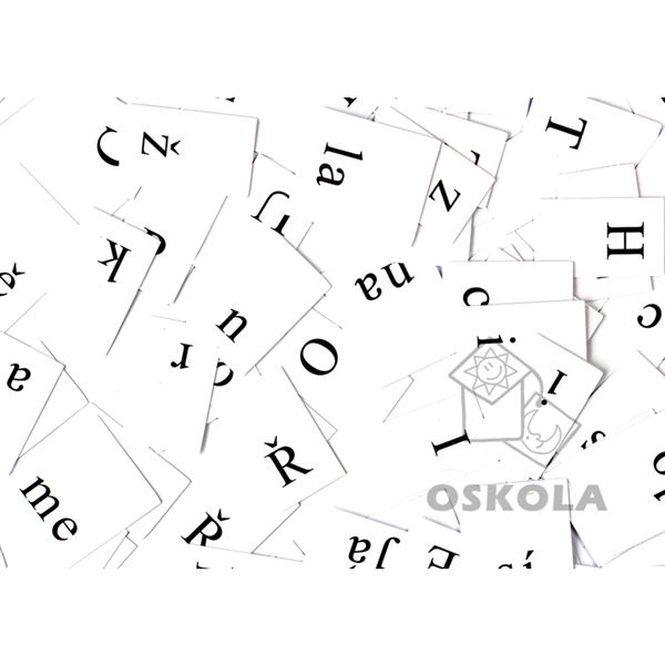 Písmena a slabiky pro skládání slov